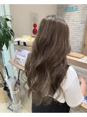 ◎シアーベージュ/ブリーチなしハイライト/髪質改善