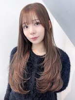 アルバム 渋谷パルコ(ALBUM) ロング顔周りレイヤーくびれヘア韓国ヘアおくれ毛_F40633