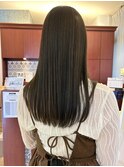 オリーブベージュ×髪質改善ストレート