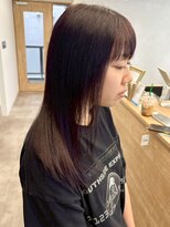 ミュラ(mulah)&nbsp;暗め暖色カラーバイオレットブラウン＊艶髪ストレートヘア