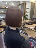 オレンジ×ボブ