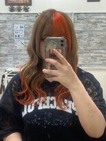 アンサ 伏見桃山店(ANSA) ミルクティー/オレンジ/デザインカラー/ブロックカラー/伏見桃山