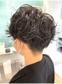 波巻きスパイラルパーマ刈り上げフェードシャドウパーマ/本厚木
