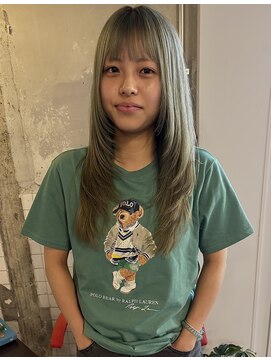 ブリコ(BRICO) グリーン×ロングレイヤー