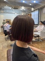 ゴーシェン 津田沼本店(Goshen)&nbsp;ピンクプレイングカラー×ボブ