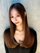 ユアーズヘア 仲町台店(youres hair)&nbsp;髪質改善トリートメントで叶う美髪ストレート　艶髪　前髪