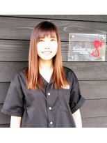 ナンバーエイト(number eight)&nbsp;ラフな抜け感ぷつっとカット×ブリーチなしカラー