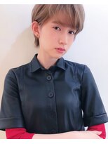 グッデイ ヘアー(GOOD DAY HAIR) マニッシュ　ネイビーカラー　美髪　フレンチボブ　ショート
