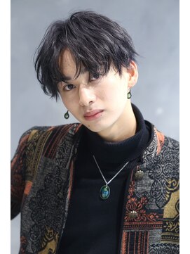 リップス 渋谷(LIPPS) パープルブラックセンターパート