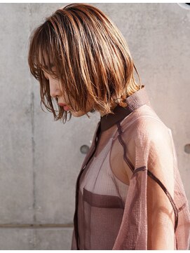 レジュアル(RESSUAL) 前髪　くびれミディ　イヤリングカラー　ラベンダーカラー