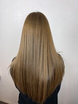 テュセ ヘアー 京都(Tu sais hair kyoto)&nbsp;ベージュカラー/つや髪ストレート/つや髪ロング/明るめカラー/