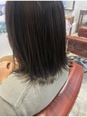 切りっぱなし×外ハネ