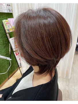 マーブル ヘアー(marble hair) プチウルフ◎20代30代40代50代60代