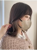 イヤリングカラー×ベージュ