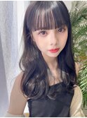 レイヤーカット/ウエットヘア/オリーブベージュ/表参道/表参道駅