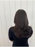 ダークアッシュ美髪ミストバング艶感エアリーカールうるツヤ
