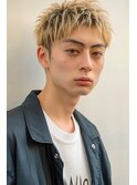 メンズブロンドスパイキーショート【札幌】