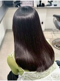 ブリーチなし艶髪ストレート