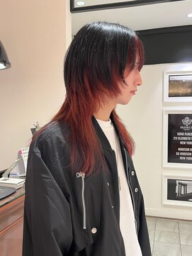 ビーハイブアヴェダ PARCO2店(BEHIVE AVEDA) 【yuuna】アンブレラカラー×ロングウルフ