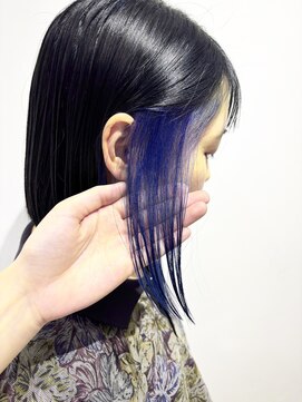 ナギ 門前仲町(Nagi) イヤリングカラー『ブルーブラック×ブルー』