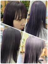 クリア 美容室&nbsp;流行りの紫カラーが可愛い☆