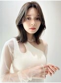 くびれヘア/顔周り/韓国/ボブ/レイヤーカット/前髪/カラー/大宮