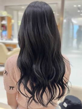 ピークアブー 銀座中央通り(PEEK-A-BOO) セミロング暗髪アッシュグレー