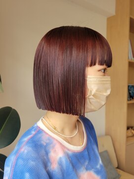 ベンジー 中目黒店(benji) ミニボブ、ベルベットカラー