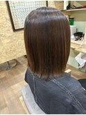 外はねボブ×極上美髪縮毛矯正