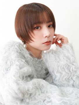エステージ  喜連店(S-TAGE) 顔回りレイヤー×大人ショート×ミルクブラウン