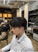MEN’S HAIR/サーフカール/刈り上げセンターパート/船橋