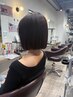 【癖毛でもボブに】収まるトレンドボブカット＋まとまる縮毛矯正