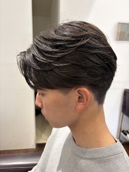 フレーム 学園店(FRAME)の写真/自然に決まるセンタパート毛流れスタイルパーマでもカットでも再現出来ます