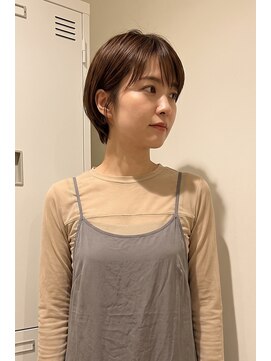 トレ(tre.) 小顔叶う耳かけショートボブ