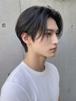 カバーヘア ブリス 上尾西口店(COVER HAIR bliss)&nbsp;韓国風/黒髪センターパート×ニュアンスパーマ20代30代p上尾