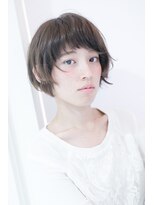 ヘアーアンドファッションシオミエイチ (hair＆fashion shiomi H) [shiomi H]ニュアンスショートボブ×寒色系カラー