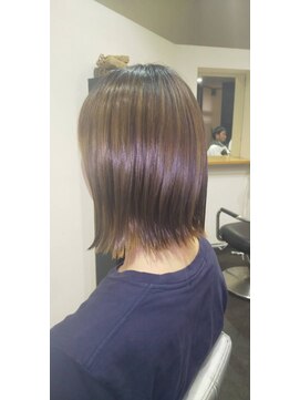 ヘアーメイク ドット(HairMakeDOT) 切りっぱなしワンレンボブ
