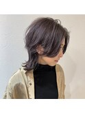 Coast.ラベンダーアッシュ×ウルフヘア×ダブルカラー