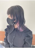 【和田寧々】ウルフカット/インナーカラー/ラベンダーカラー
