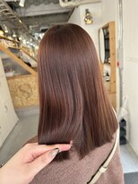 スクリバイタヒエ(SUKURI by tahie)&nbsp;#ピンクベージュ　#ブリーチなしカラー