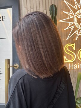ヘアプレイスソル (HAIR PLACE SoL) 艶髪ボブ/ナチュラルブラウン
