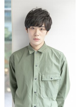 ルルディ バイ アフロディーテ銀座(luludi by APHRODITE) ダークアッシュ/アッシュブラック/カルマパーマ/ショート/銀座