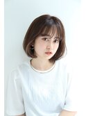 ◯丸顔の方必見！小顔シースルー前髪ボブ《ガーランド池袋》