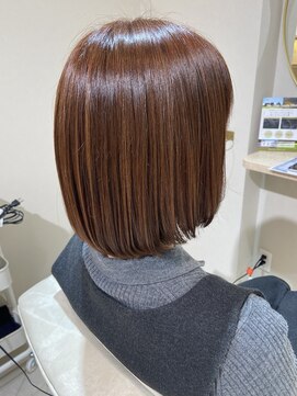 ロイ(ROY) ROY◆ピンクベージュにブラウンをプラス♪ボブ