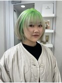 イメチェン◎ペールベージュ大人ガーリーウルフカット