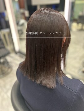 アピッシュ ギンザ(apish ginza) 艶！透けグレージュカラー