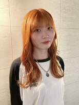 コワファーストナガサキシャンプーボーイ(COIFF1RST NAGASAKI SHAMPOO BOY)&nbsp;長崎 ブリーチ1回 オレンジカラー