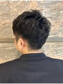 セットを楽に!【ツーブロック&アイロンパーマ