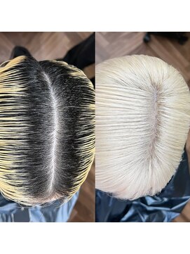 スタニング 渋谷(STUNNING.) レイヤー/ボブ/ケアブリーチ/ダブルカラー/ハイトーン【修】