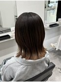 顔周りレイヤー×外ハネミディアム［鎌取/佐久間凪沙］